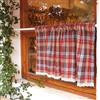izielad Tenda da Cucina Corta Tenda da Bistrot Vintage Tende Cucina Country Motivo a Quadretti Tendine a Quadretti Buffalo Check Tende Corte per Finestre Piccol Rosso LxA 140x40cm