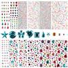 Phlognfy 3228Pcs Strass Colorati Autoadesivi, Adesivi Glitterati con Strass per il fai da te, Vari Colori e Forme, per Adulti e Bambini Cover Cellulari fai da te, Cornici Foto, Tazze fai da te
