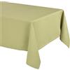 BEAUTEX Elegante tovaglia effetto lino naturale, tovaglia Lina e runner da tavolo, dimensioni e colore a scelta (rettangolare, 110 x 110 cm, erba savana)