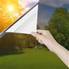 Ohmywor Pellicola protettiva per finestre, protezione solare, colore argento, 60 x 400 cm