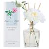 L'odeur Vill Diffusore Profumo Ambiente - 8.5oz (250ml) profumo di con 10 bastoni d'olio, diffusore di aroma nero opaco, profumo domestico di lunga durata per il bagno (Ambra marocchina)