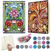 LuminCross Diamond Painting Kit Completo 5D per Adulti e Bambini - Diario Creativo Notebook Pittura a Diamante Fai-da-Te, Kit Artigianale 5D con Strumenti, Idea Regalo Bambina 6-12 Anni Ragazze Adolescenti