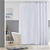 Furlinic Tende Doccia Anti-Muffa Tessuto in Poliestere, Bianco Tende Doccia Impermeabile &Lavabile,Tenda Vasca da Bagno con 12 Ganci Tenda doccia-180x180cm.