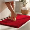 Floordirekt Tappetino da bagno NASA rosso, 60 x 90 cm, morbido e durevole, con bordi rinforzati, assorbe l'acqua e facile da pulire
