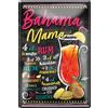 schilderkreis24 - Targa in metallo con ricetta per cocktail, decorazione per bar, cucina, pub, per tutti gli amanti di liquori, cocktail e long drink, 20 x 30 cm, Bahama Mama