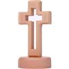 Zwenjuan Croce in Legno Con,Croce Legno,Statua della Croce Ornamenti,Statua della Croce Ornamenti,Croce Santa Croce da,Altare con Stand Tavolo In Legno Croce Decori Casa