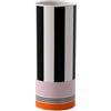 Villeroy & Boch - Memphis Home vaso piccolo, multicolore, vaso da fiori decorativo bianco e nero con accenti arancioni e rosa, decorazione, design iconico, porcellana Premium