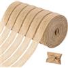 LuminaryLair 6 Rotoli di Nastro di Iuta Naturale, 1,5 cm, fine