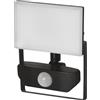 EMOS - Faretto LED Tambo con rilevatore di movimento - Faretto in alluminio sottile - Impermeabile - Bianco neutro (4000K) - 1000 lm - 10 W - 25.000 h - Angolo del fascio di 120° - Per esterni - nero