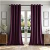 MIULEE Tende Velluto Viola Scuro per Interni Tenda Moderne, Eleganti Tenda per Camera da Letto Salotto e Soggiorno, 2 Pezzi Tende Oscuranti Termiche per Interni Velluto Occhielli L 140 x A 225 CM