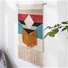 WABMJGW ZNKZJ Macrame Wall Tapestry Nappa Stile Bohemien Appeso a Parete Tessuta,Cotone Fatto a Mano Striscione Wall Hanging da Parete Arte Home Decor per Camera da Letto Soggiorno,B