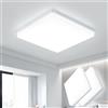 OTREN Plafoniera LED Soffitto Quadrata, 30cm 6500K 48W 4800LM, Pack of 2 | Lampada da Soffitto Moderna, Impermeabile per Bagno Cucina, Lampadario LED per Soggiorno Camera da Letto Corridoio Balcone