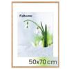 Feihorrm Cornice portafoto, Fotocornice in quercia, con vetro temperato, per foto 50x70 cm senza passepartout o foto 39x49 cm con passepartout, Fotocornice in legno massiccio (Beige, 50x70 cm/ 1x)