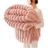 Generic Plaid matrimoniale pile, Morbido Caldo Plaid Peloso di Pelliccia Sintetica, Coperta in peluche di lusso, super morbida, soffice e accogliente, per divani, divani, letti