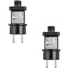 HOHOVYVY Spina per catena di luci esterne, spina, catena di luci, adattatore trasformatore IP44, 31 V, max 3,6 W (2 pezzi)