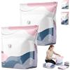 SRXY 2026 No Pump Large Vacuum Storage Compression Bags, 3-Sec Press & Seal Heavy-Duty Space Saver Bags, Reusable Cube Vacuum Seal Bags for Jumbo Bedding, Comforters, Blankets & Clothes (2PCS,M)