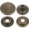 QUARKZMAN 30 Set Bottoni Automatici a Pressione 15mm Chiusure a Scatto Metallo Bottoni a Pressione in Lega da Cucire Jeans per Borse Pelle Imbarcazioni Tela, Bronzo