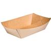 Nonsolocarta Service PAPERLYNEN 250 pz Vassoi di cartone per alimenti, barchette finger food rettangolari, vassoio carta kraft riciclabile 1/25.5x17.5x5 cm