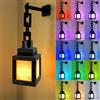 Suevut Lanterna Notturna 3D Pixelated, Lampada Notturna Ricaricabile Tramite USB, 16 Colori, con Telecomando e Funzione Dimmer, Decorazione per Camera da Letto dei Giocatori
