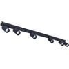 KOLORENO Lampada da Superficie Viki - GU10 - Lampada da Parete Faretto x6 - Faretto da Soffitto in Metallo - Nero, 1200x164x45 mm