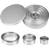 HIKPACKER 12 Pezzi Coppapasta Tondi, Coppapasta Rotondo Acciaio Inox Tagliapasta