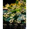Yomistar Luci solari per esterni, 4 x 160 LED, luci solari da giardino, 8 modalità, lucciole, impermeabili, fuochi d'artificio, fiume di fiume di puste, per terrazze, prato, giardino
