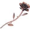 VICASKY Fiore di Rosa in Ferro Battuto Design Vintage Artificiale Decorativo Stelo per Arredamento Casa