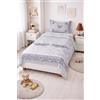 GX GARGIX Completo Letto Singolo 100% Cotone - Set Lenzuola Una Piazza con Sotto, Sopra e Federa - Morbido e Traspirante (GX/ASXFIOC-GRIGIO)