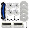 GLOBALHUT Kit di parti di ricambio per ECOVACS per Deebot per Mini Robot Aspirapolvere, Spazzola a rullo principale, 4 spazzole laterali, 4 pastiglie per mocio, 4 sacchetti per la polvere, 2 filtri, Spazzola