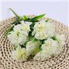 SPORTARC Fiori finti in plastica, 11 teste di garofano artificiali, garofani artificiali, decorazione per bouquet di Dianthus Caryophyllus, bianco