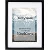 kollyseek noir 30x40cm cornice foto in legno massello con cornice pino Passpartout black