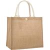 Eleeonora Borse Juta da Rivestire,Borsa di Iuta Riutilizzabile,Borsa della Spesa in Juta,Borsa della Spesa in Iuta,Impermeabile,Portatile,Pieghevole,per Picnic,Viaggi,Spiaggia E Tutti I Giorni