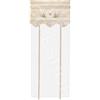 Confezioni.Giuliana Coppia Tenda Finestra PORTAFINESTRA PROVENZALE Shabby Bianco Ecru' Lino Lavanda (60x150 (Coppia))