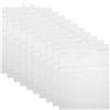 YARNOW Sacchetti di Plastica Trasparenti Facili da Usare e Resistenti con Gancio per Appendere 10 per Organizzare in o Biblioteca