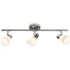 Brilliant lampada Kensington spot 3 luci cromo/bianco | 3x QT14, G9, 28W, adatto per lampade con piedini base (non inclusi) | Scala da A ++ a E | Classe di protezione IP: 44 - resistente agli s