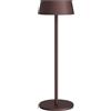 K-Bright 1 pcs LED Lampada da tavolo senza fili in alluminio Bronzo | Luce calda da 3000K, Protezione IP54 Lampada Led Ricaricabile senza fili, Adatto A Cena, Lettura, Camera, Giardino