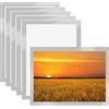 Sivono 6 cornici portafoto A3, con chiusura magnetica, formato A3, autoadesive, con chiusura magnetica, a3, apertura magnetica, per informazioni (argento, dimensioni: 44,9 x 32,5 cm)