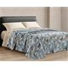 Riad Arredo Trapuntino Matrimoniale Primaverile Estivo Morbida Microfibra 250x250 cm - Copriletto Trapuntato Leggero Delicato Traspirante Anallergico - Geometry Blue