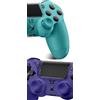 Satevol Controller Wireless per P4, controller di gioco compatibile Gamepad con Turbo/Tasto Indietro/Sensore Giroscopico（Blu + viola）