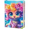 TheCartoonWorld DIARIO AGENDA SCUOLA SEVEN, 2026/2027, SJ GANG Animal GIRL (Gattino Fiori)