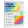 StarMaker A4 x 10 fogli adesivi in vinile olografico con rivestimento in plastica, carta adesiva compatibile stampante a getto d'inchiostro e plotter, impermeabile e resistente per adesivi premium (Rainbow)