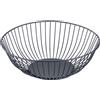 Westmark Lumos Cestino in Filo Metallico, medio - Elegante fruttiera e cestino per pane - Cestino decorativo in metallo per frutta, verdura, pane e panini - Nero, Ø 24 x 8 cm