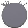 Soleil d'ocre, Alix Cuscino per sedia Bistrot, poliestere, grigio, 40 cm