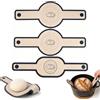 Carehabi 3 tappetini da forno in silicone per Dutch Oven (2 rotondi, 1 ovale), riutilizzabili, con manici lunghi, pellicola antiaderente per cuocere il pane nella pentola in ghisa