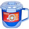 Sistema Heatables Tazza per Zuppa da Microonde | 660ml | Contenitore per Preparazione Pasti a Prova di Perdite con Coperchio | 1 Pezzo | Cerchi blu lazuli