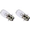 cyclingcolors 12V 35/35W PX15D P22D T19 MOTO SCOOTER LAMPADINA FARO LAMPADA ANTERIORE LUCE INCANDESCENZA BILUCE PROIETTORE (Confezione da 2)