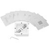 Kivivaka BGA Reballing Jig Fixture con 10 stencil da 03 mm a 076 mm, supporto per modellini in metallo, per PCB e stazione di rilavorazione, kit di attrezzi argento