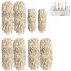 MEUBLLY Spazzole di ricambio per lucidatrici per vetri, kit di spazzole in microfibra, testine resistenti a innesto rapido, prestazioni di lucidatura costanti, per servizi di ristorazione(8 Piece Brush Set)
