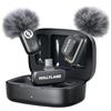 Hollyland LARK A1 Duo - Mini microfono wireless per iPhone 15/16 e Android (2 TX + RX USB-C + custodia di ricarica), microfono magnetico per YouTube, TikTok, podcast, interviste (Nero)