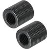 PATIKIL Microfono Stand Adattatore 1/4 a M10 Femmina Fotocamera Vite Filetto Adattatore per Microfono Treppiede Supporto Nero 2pz
